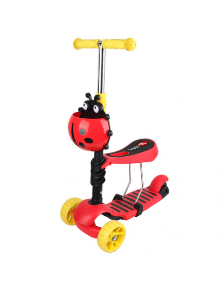 Trotineta Chipolino Kiddy Evo red black,DSKIE0207RB Trotineta Chipolino Kiddy Evo red black,DSKIE0207RB