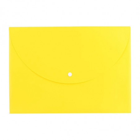 Mapa Plastic Deli Cu Buton A4 Culori Neon, galben