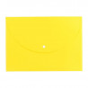Mapa Plastic Deli Cu Buton A4 Culori Neon, galben