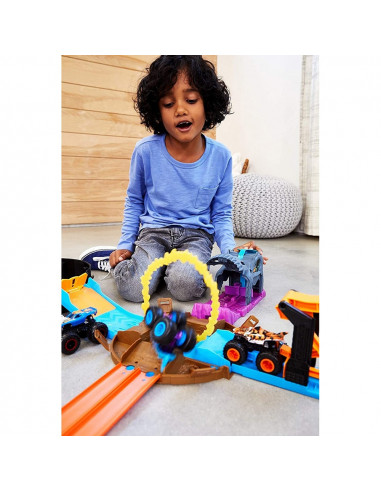 Pista de masini Hot Wheels by Mattel Monster Truck Pit and