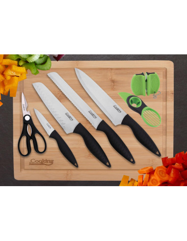 SET CUTITE DE BUCATARIE 8 PIESE, QUEEN, COOKING BY