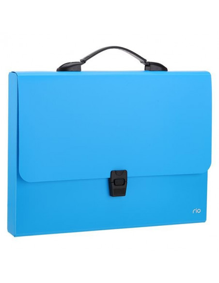 SERVIETA PLASTIC CU MANER A4 DIVERSE CULORI NEON DELI,DLEB50002