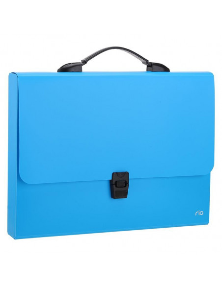 SERVIETA PLASTIC CU MANER A4 DIVERSE CULORI NEON DELI,DLEB50002