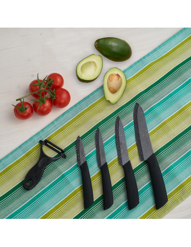 SET CUTITE 5 PIESE, CERAMICA NEAGRA MARBLE COOK IN
