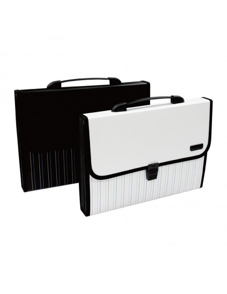 SERVIETA PLASTIC CU MANER 7 COMPART. ALB/NEGRU DELI,DLE38968