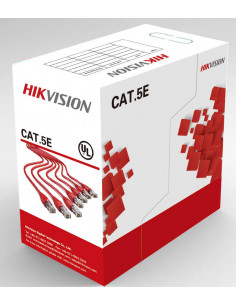 Cablu U/UTP cat. 5E Hikvision, DS-1LN5E-S, 4x24AWG, material