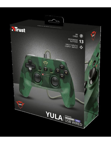Gamepad Trust GXT 540C Yula Wired Gamepad - Camo for PS3 &