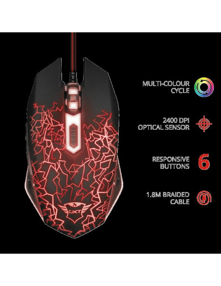Mouse cu fir Trust GXT 105 Izza Illuminated Gaming
