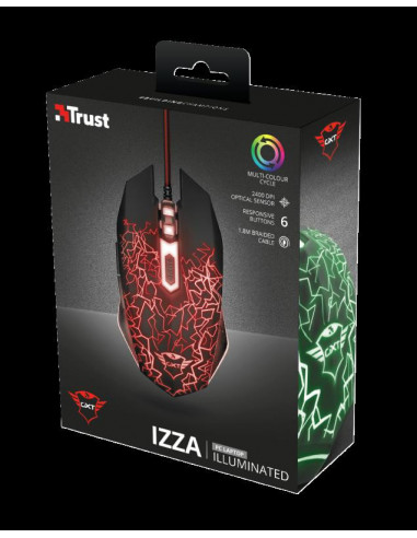 Mouse cu fir Trust GXT 105 Izza Illuminated Gaming