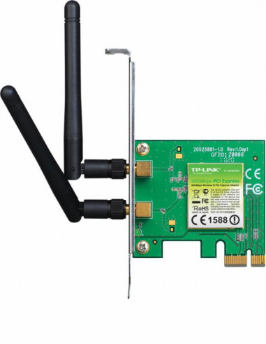 Adaptor wireless TP-Link, N300, PCI-E, 2 antene