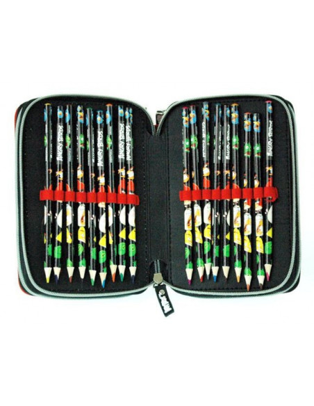 Penar echipat, 3 fermoare, cu motiv Angry Birds,5901130037551