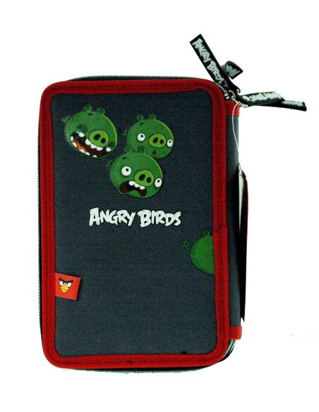 Penar echipat, 3 fermoare, cu motiv Angry Birds,5901130037551