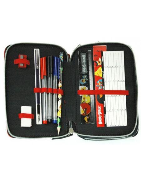 Penar echipat, 3 fermoare, cu motiv Angry Birds,5901130037551