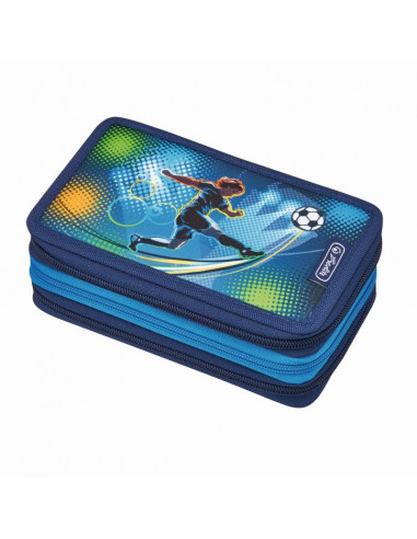 50008544,Penar Herlitz Echipat 3 Compartimente 31 Piese Soccer