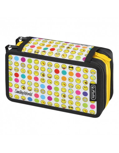 50015412,Penar Herlitz Echipat 3 Compartimente 31 Piese Rainbow Faces