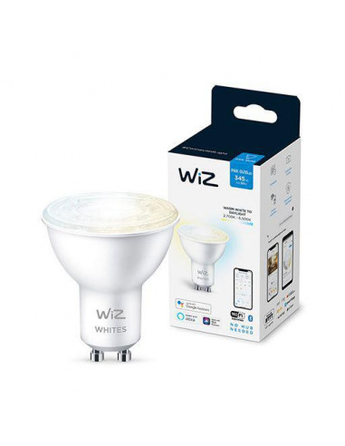 Bec LED inteligent WiZ Whites, Wi-Fi, GU10, 4.9W (50W)