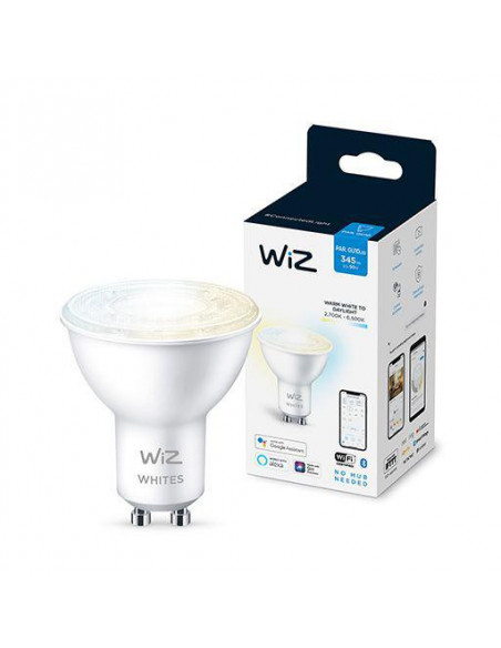 Bec LED inteligent WiZ Whites, Wi-Fi, GU10, 4.9W (50W)