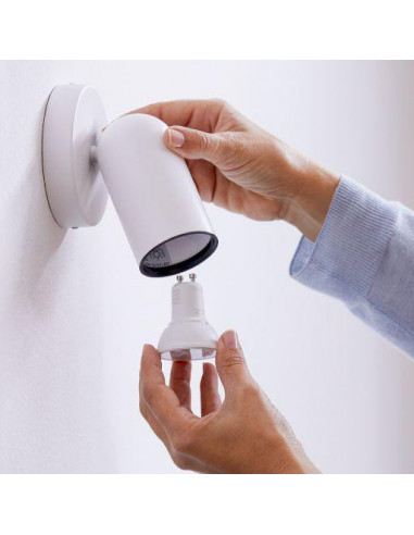 Bec LED inteligent WiZ Whites, Wi-Fi, GU10, 4.9W (50W)