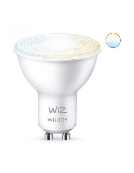 Bec LED inteligent WiZ Whites, Wi-Fi, GU10, 4.9W (50W)