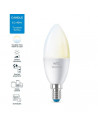 Bec LED inteligent WiZ Whites, Wi-Fi, C37, E14, 4.9W (40W)