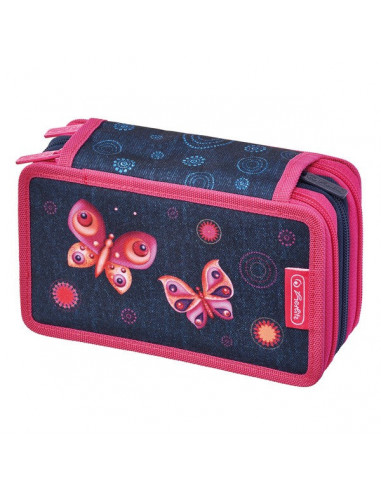 11438710,Penar Herlitz Echipat 3 Compartimente 31 Piese Butterfly Dreams