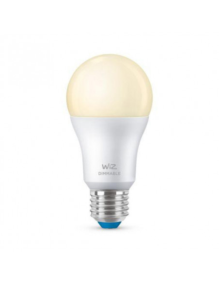 Bec LED inteligent WiZ Dimmable, Wi-Fi + Bluetooth, A60 E27, 8W