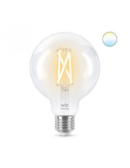 Bec LED inteligent vintage WiZ Filament Whites, Wi-Fi, G95