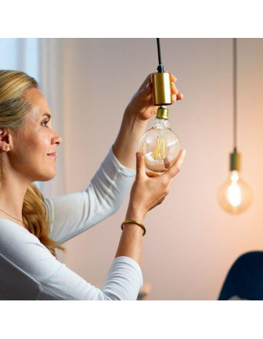 Bec LED inteligent vintage WiZ Filament Whites, Wi-Fi, G95