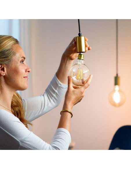 Bec LED inteligent vintage WiZ Filament Whites, Wi-Fi, G95