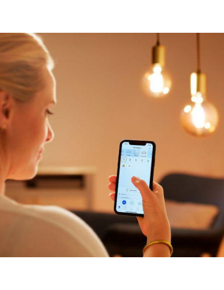 Bec LED inteligent vintage WiZ Filament Whites, Wi-Fi, G95