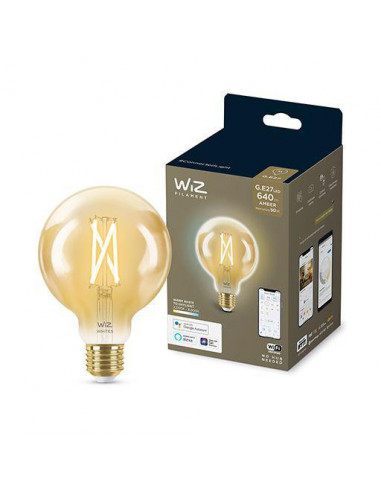 Bec LED inteligent vintage auriu WiZ Filament Whites, Wi-fi