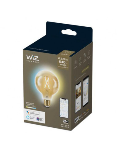 Bec LED inteligent vintage auriu WiZ Filament Whites, Wi-fi