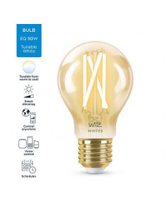 Bec LED inteligent vintage WiZ Filament Whites, Wi-fi, A60
