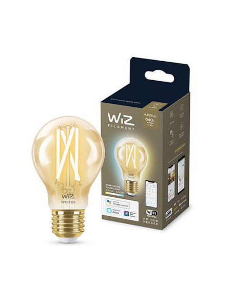 Bec LED inteligent vintage WiZ Filament Whites, Wi-fi, A60