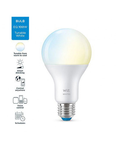 Bec LED inteligent WiZ Whites, Wi-Fi, A67, E27, 13W (100W)