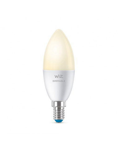 Bec LED inteligent WiZ Dimmable, Wi-Fi, C37, E14, 4.9W (40W)