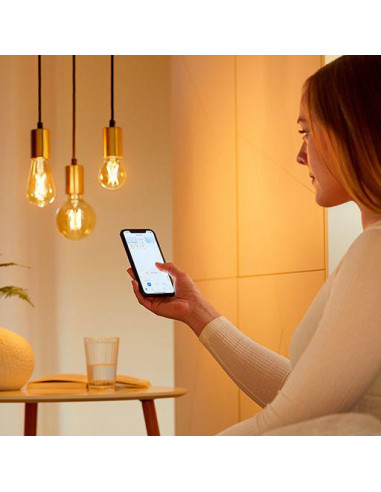 Bec LED inteligent vintage WiZ Filament Whites, Wi-Fi, ST64