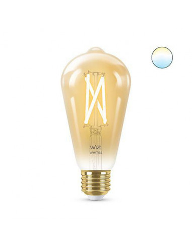 Bec LED inteligent vintage WiZ Filament Whites, Wi-Fi, ST64