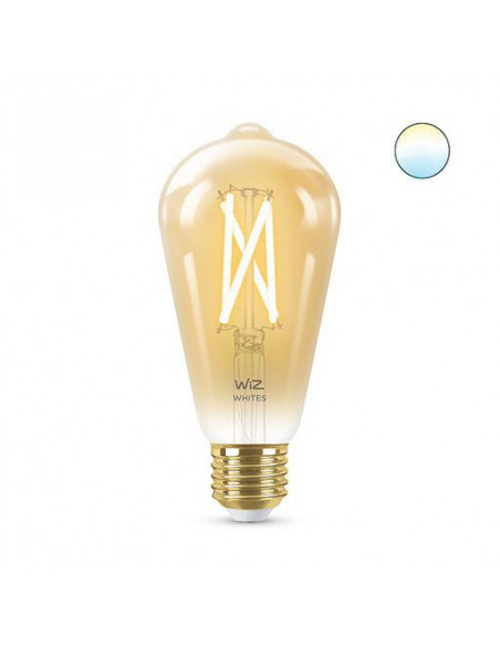 Bec LED inteligent vintage WiZ Filament Whites, Wi-Fi, ST64