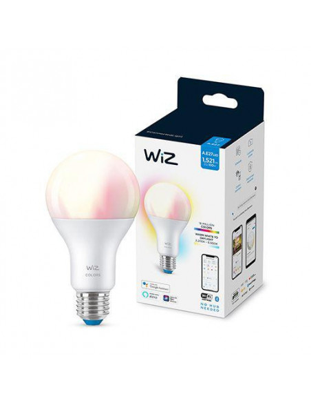 Bec LED RGBW inteligent WiZ Colors, Wi-Fi, A67, E27, 13W
