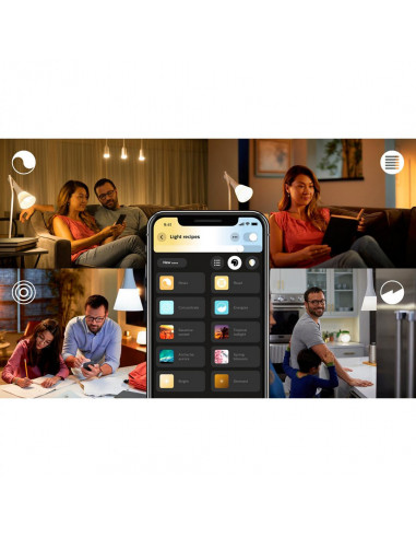 Bec LED Philips HUE 6W (40W), 220-240V, E14, ambianata alba