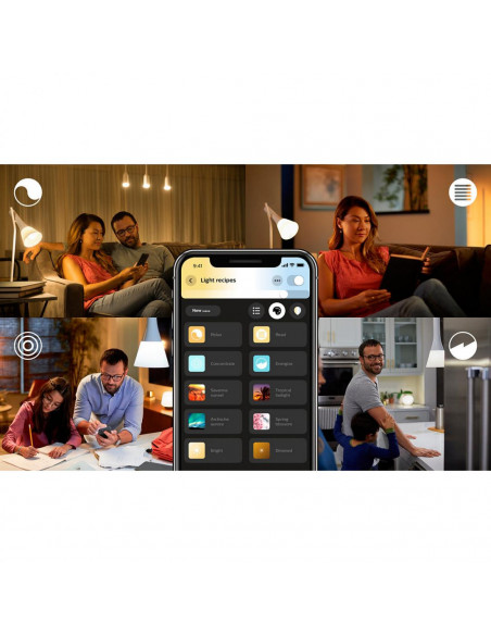 Bec LED Philips HUE 6W (40W), 220-240V, E14, ambianata alba