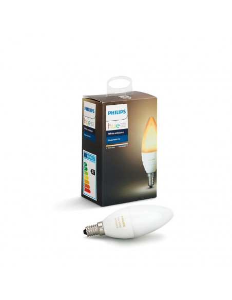 Bec LED Philips HUE 6W (40W), 220-240V, E14, ambianata alba