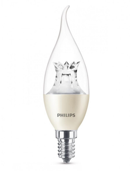 Bec LED Philips tip lumanare E14, 4W(25W), lumină caldă