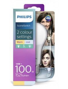 Bec LED Philips 14W (100W), E27, 220-240V, ambianta alba calda/