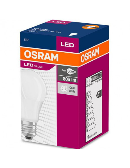 Bec Led Osram, E27, LED VALUE Classic A, 8.5W(60W), 220V