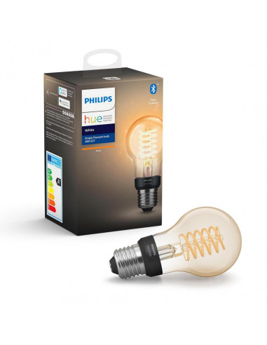 Bec LED Vintage Philips HUE, E27, 7W (40W), 550 lm, ambianta