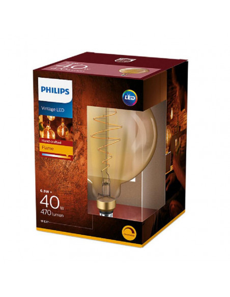 Bec LED Philips 6.5W (40W) classic-giant E27 G200 GOLD DIM