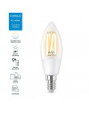 Bec LED inteligent vintage WiZ Filament Whites, Wi-Fi, C35