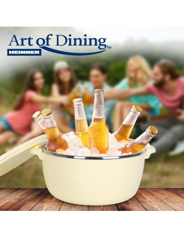 CASEROLA TERMICA 8L,CREM, ART OF DINING BY HEINNER,HR-BL2233-8LC